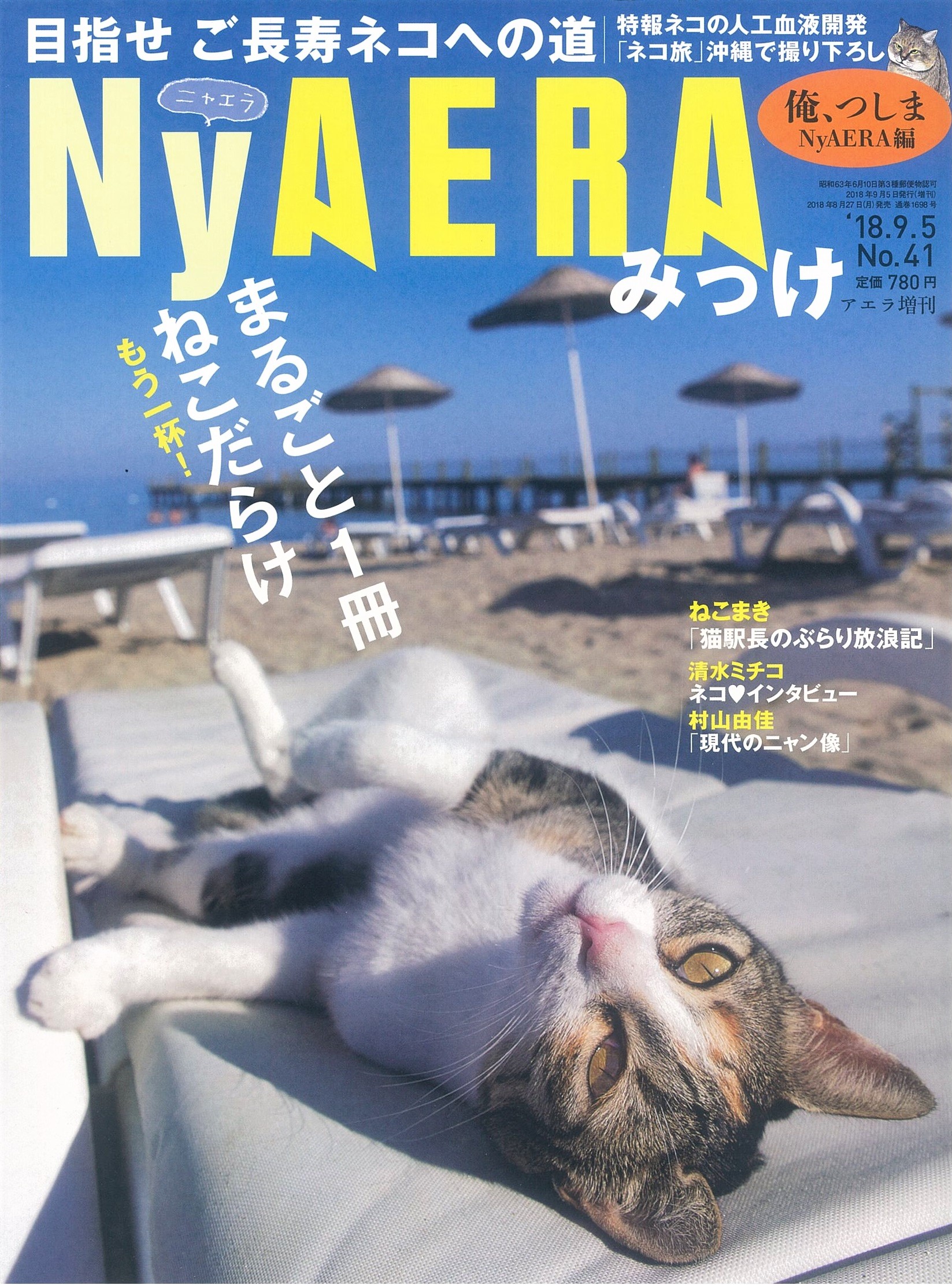 猫ちゃん雑誌『NyAERA』に掲載されました